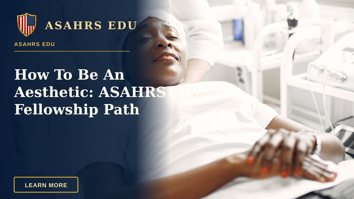How To Be An Aesthetic: ASAHRS EDU Fellowship Path — A woman enjoying a relaxing facial massage in a modern aesthetic clinic setting.