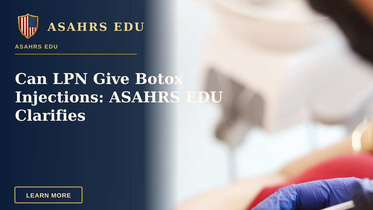 Can LPN Give Botox Injections: ASAHRS EDU Clarifies — A medical professional performs a facial injection on a patient in a clinic setting.