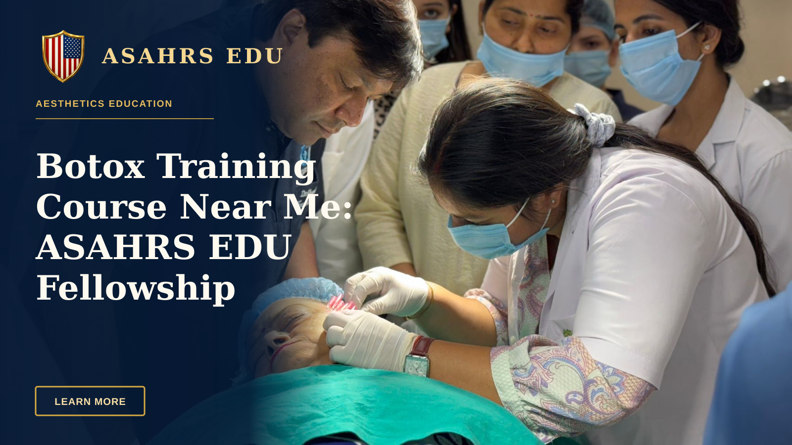 Botox Training Course Near Me: ASAHRS EDU Fellowship Advantage — Healthcare professionals performing a cosmetic procedure in a New Delhi clinic.