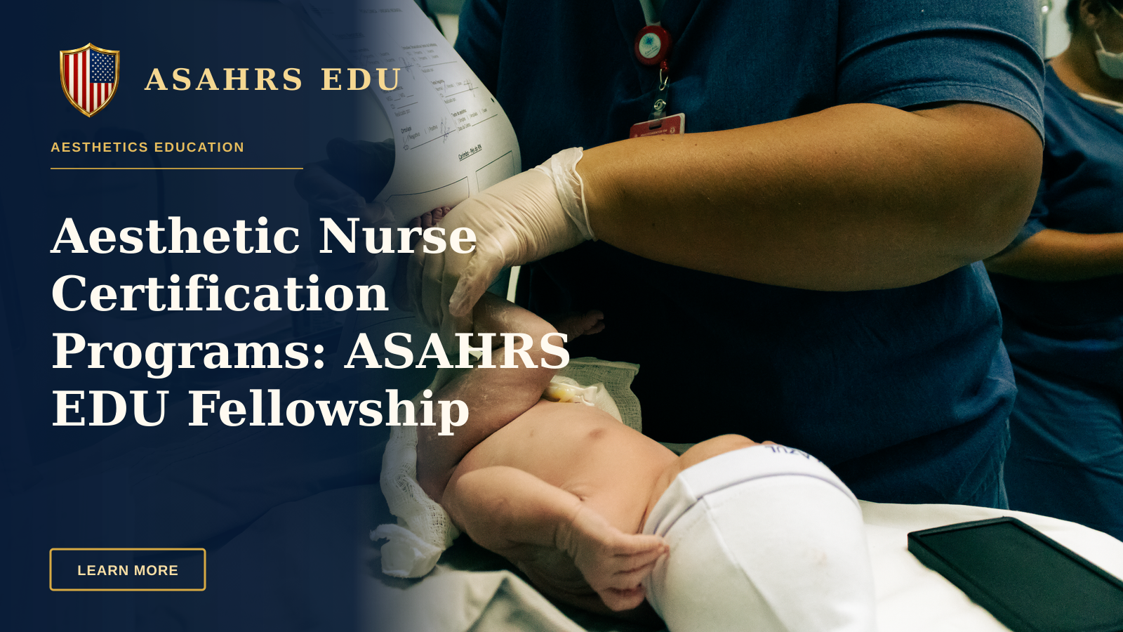 Aesthetic Nurse Certification Programs: ASAHRS EDU Fellowship — Healthcare professional handling a newborn in São Paulo hospital, ensuring crucial initial care.