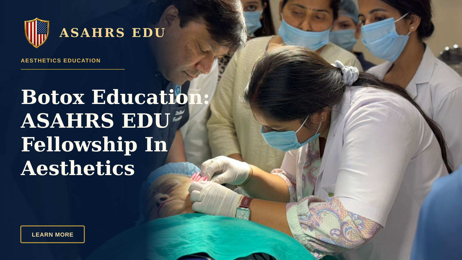 Botox Education: ASAHRS EDU Fellowship In Aesthetics — Healthcare professionals performing a cosmetic procedure in a New Delhi clinic.