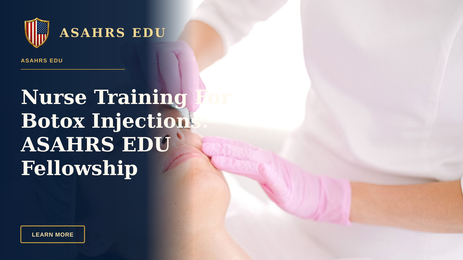 Nurse Training For Botox Injections: ASAHRS EDU Fellowship — Woman receives cosmetic injection in clinical setting, enhancing beauty using modern techniques.