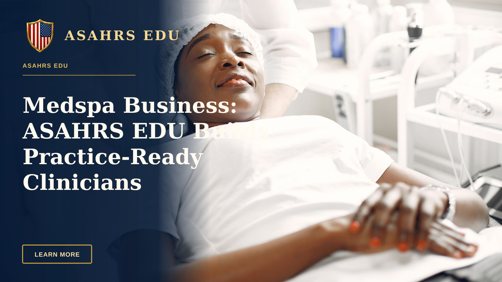 Medspa Business: ASAHRS EDU Builds Practice-Ready Clinicians — A woman enjoying a relaxing facial massage in a modern aesthetic clinic setting.