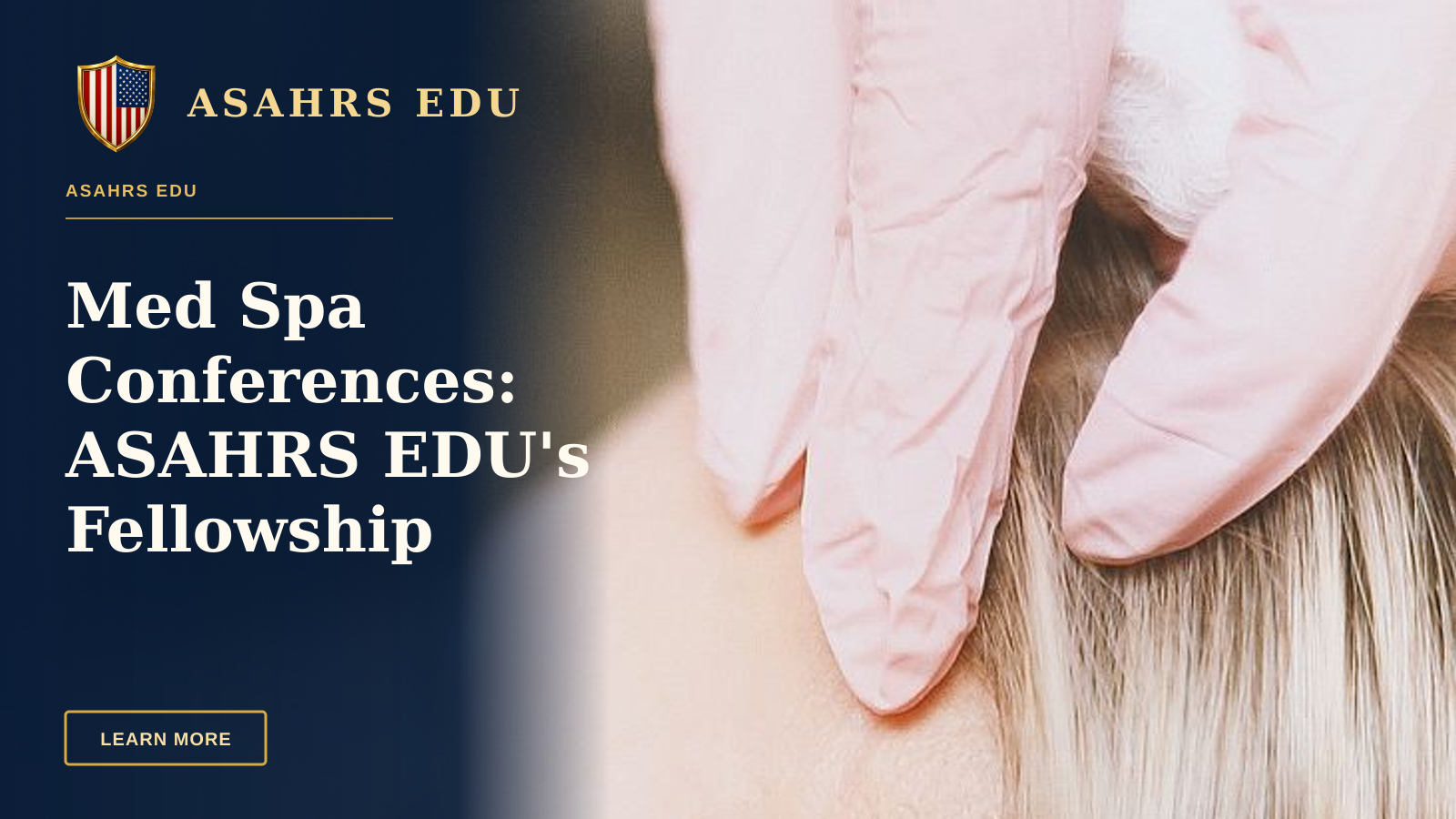 Med Spa Conferences: ASAHRS EDU's Fellowship Advantage — Close-up of a cosmetic injection procedure enhancing facial features in a clinic setting.