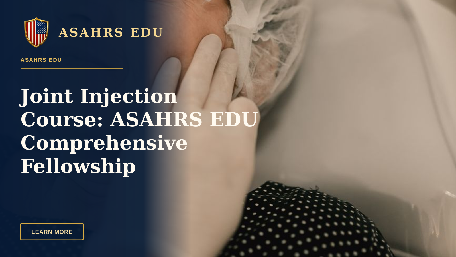 Joint Injection Course: ASAHRS EDU Comprehensive Fellowship — A woman undergoing a facial injection treatment in a medical setting, emphasizing skincare and aesthetics.
