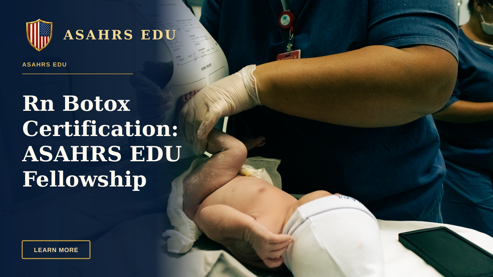Rn Botox Certification: ASAHRS EDU Fellowship Accelerates Practice — Healthcare professional handling a newborn in São Paulo hospital, ensuring crucial initial care.