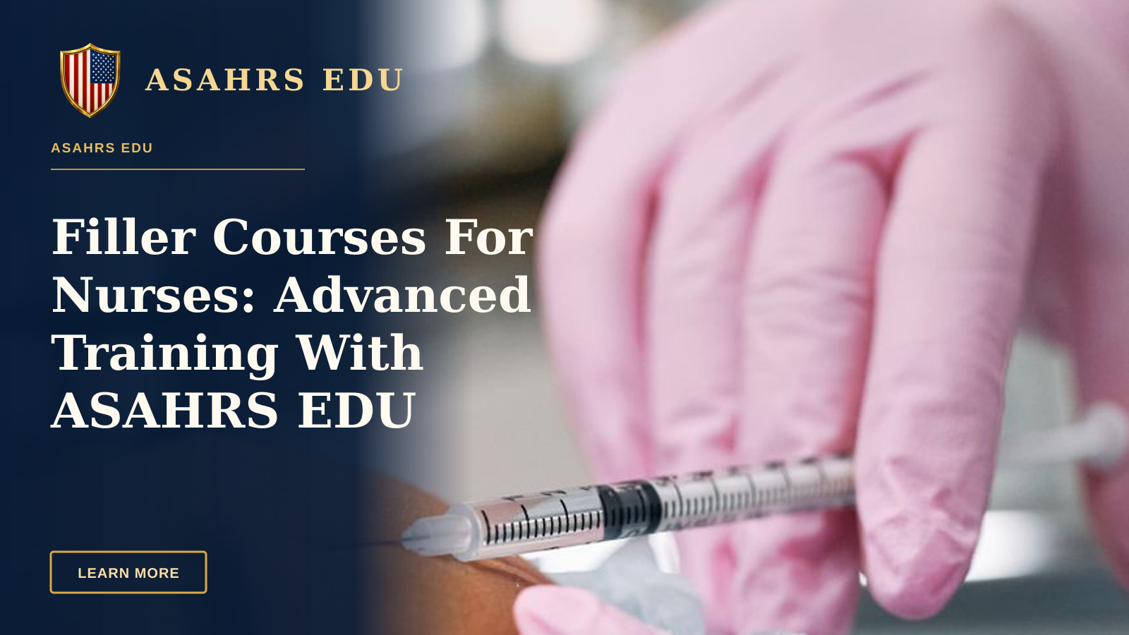 Filler Courses For Nurses: Advanced Training With ASAHRS EDU — Detailed view of a cosmetic injection procedure being performed in a clinical setting.