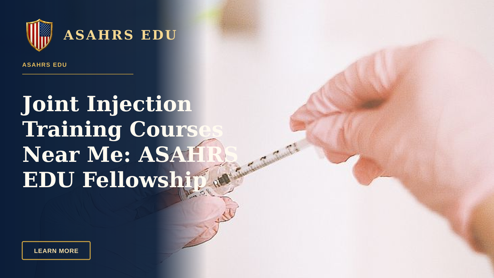Joint Injection Training Courses Near Me: ASAHRS EDU Fellowship — A professional prepares a cosmetic injection in a modern spa, focusing on skincare and wellness.