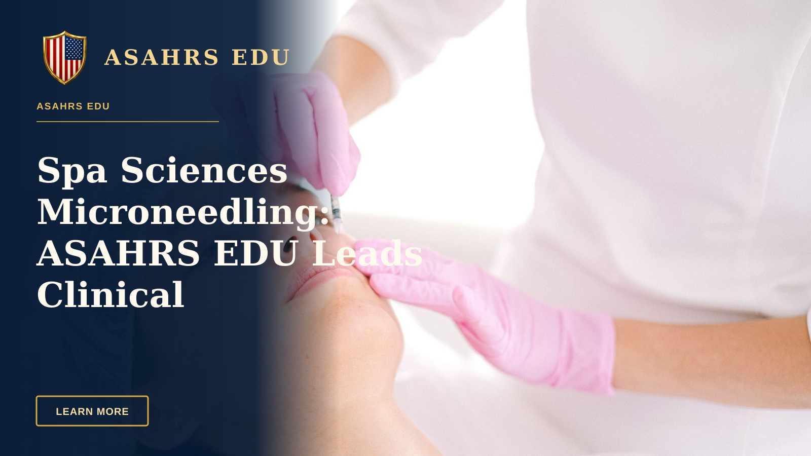 Spa Sciences Microneedling: ASAHRS EDU Leads Clinical Fellowship — Woman receives cosmetic injection in clinical setting, enhancing beauty using modern techniques.