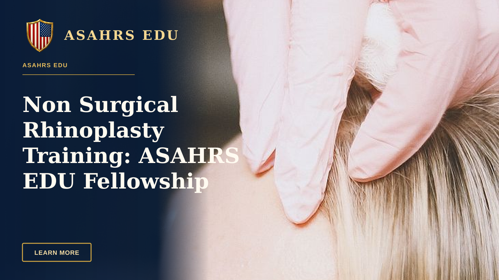 Non Surgical Rhinoplasty Training: ASAHRS EDU Fellowship Authority — Close-up of a cosmetic injection procedure in a modern spa setting, enhancing beauty and wellness.