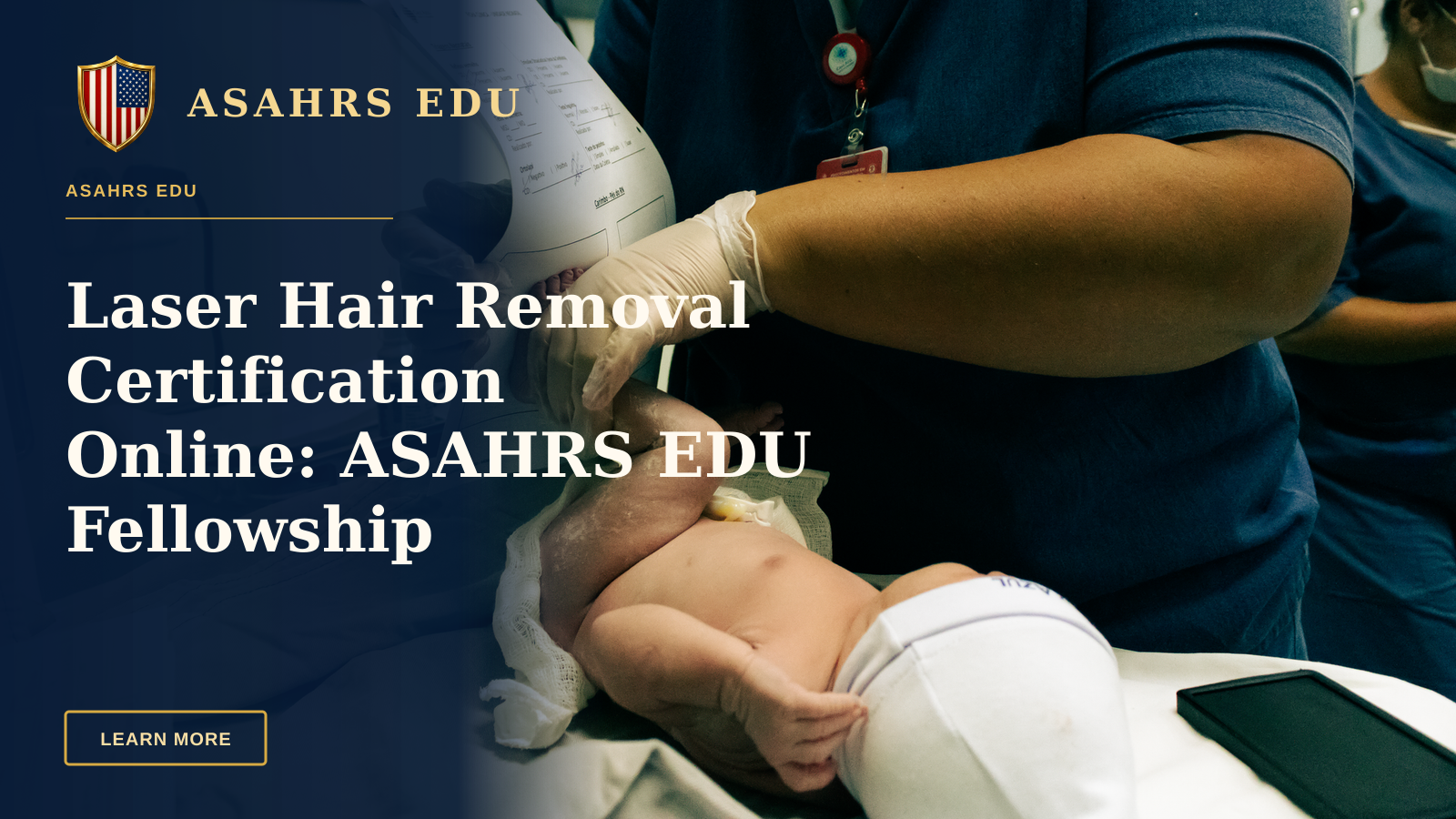 Laser Hair Removal Certification Online: ASAHRS EDU Fellowship Advantage — Healthcare professional handling a newborn in São Paulo hospital, ensuring crucial initial care.