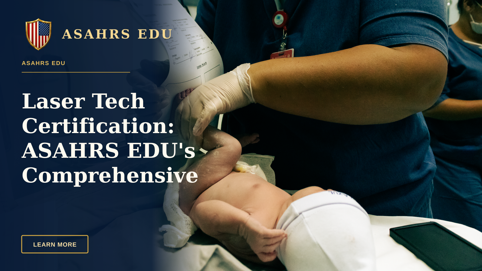 Laser Tech Certification: ASAHRS EDU's Comprehensive Fellowship — Healthcare professional handling a newborn in São Paulo hospital, ensuring crucial initial care.
