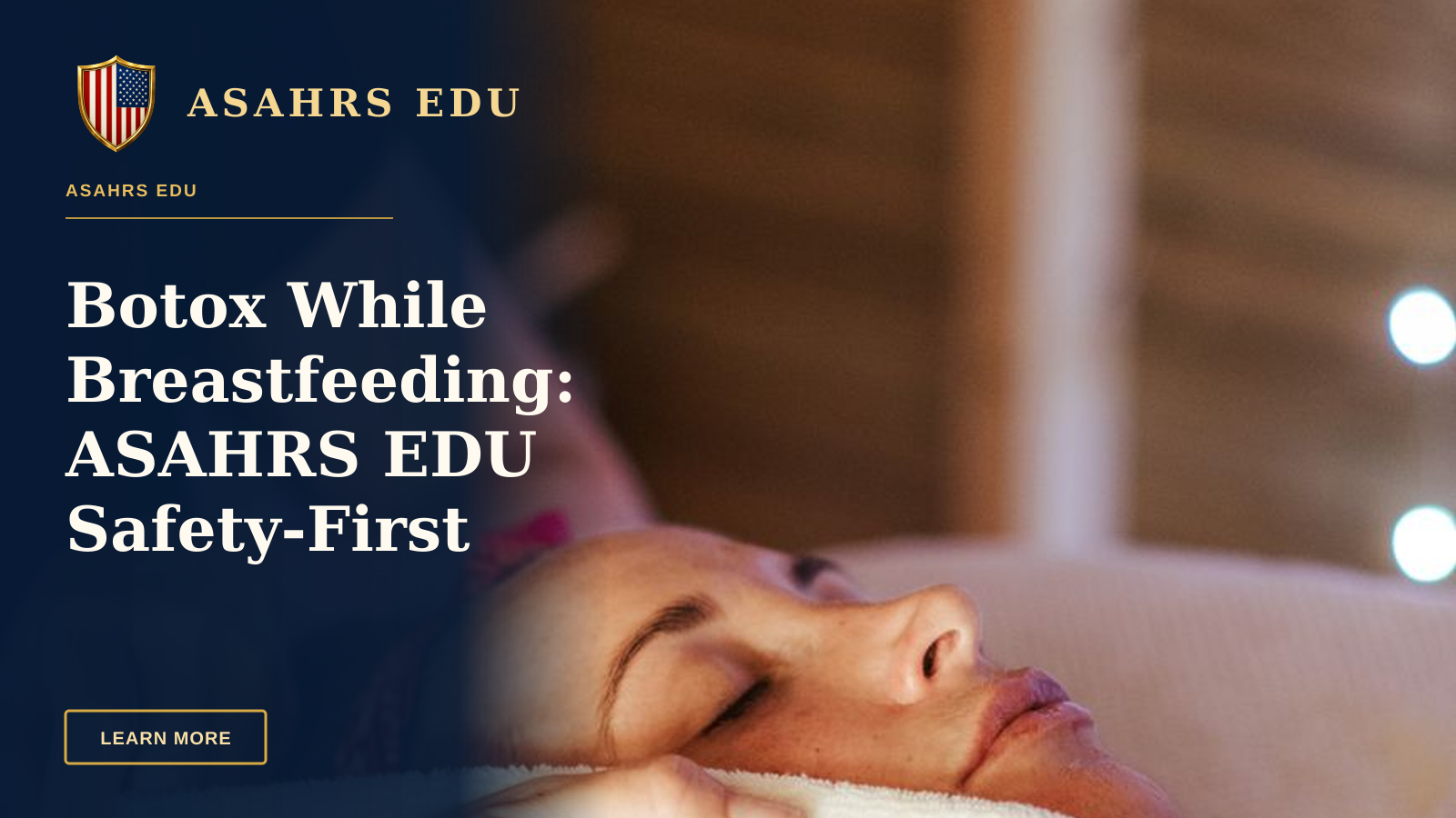 Botox While Breastfeeding: ASAHRS EDU Safety-First Guidance — Adult lady lying in spa center while getting face massage from massager in spa salon