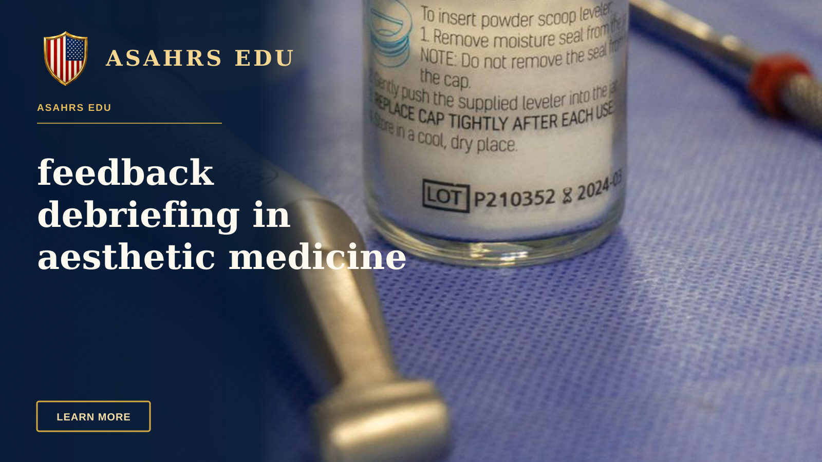 feedback debriefing in aesthetic medicine