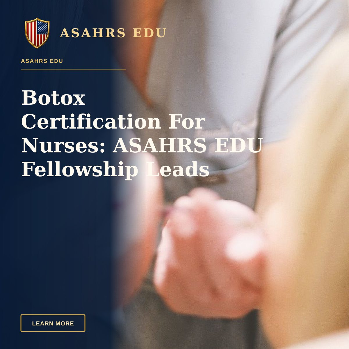 Botox Certification For Nurses: ASAHRS EDU Fellowship Leads Training — Aesthetic nurse administering a cosmetic injection in a modern beauty clinic.