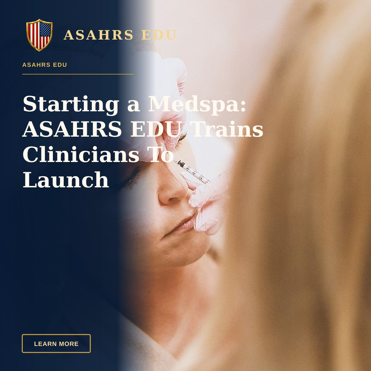 Starting a Medspa: ASAHRS EDU Trains Clinicians To Launch — Close-up of a woman receiving a cosmetic injection at a modern beauty clinic.