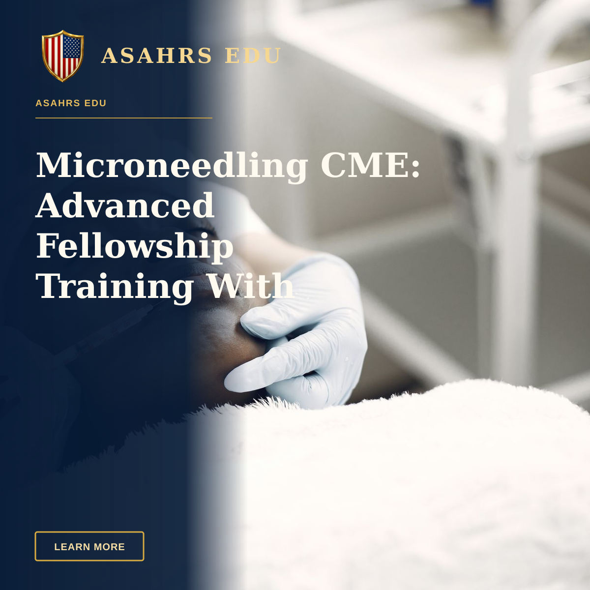 Microneedling CME: Advanced Fellowship Training With ASAHRS EDU — A beautician performs a delicate lip injection on a woman lying with eyes closed.