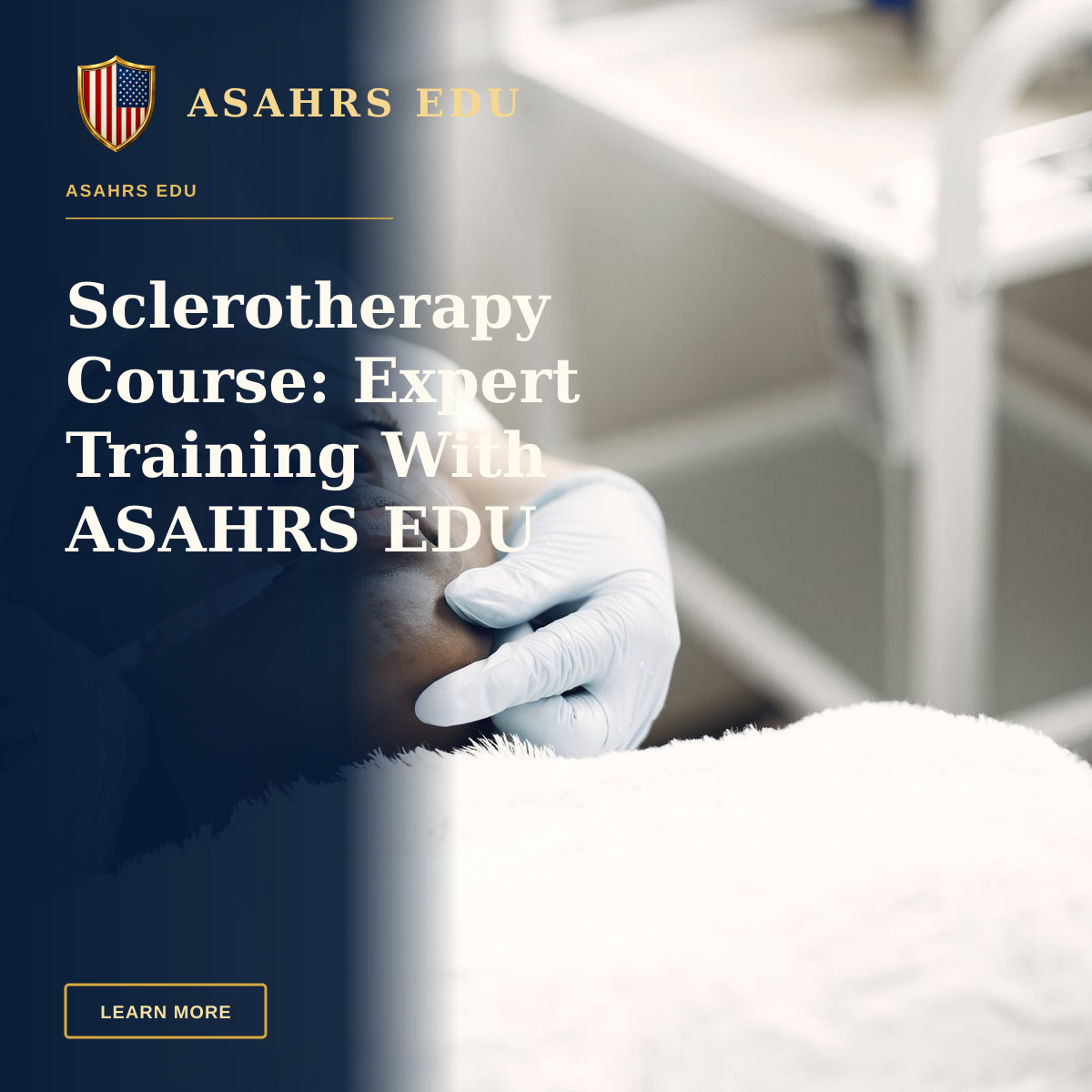 Sclerotherapy Course: Expert Training With ASAHRS EDU — A beautician performs a delicate lip injection on a woman lying with eyes closed.