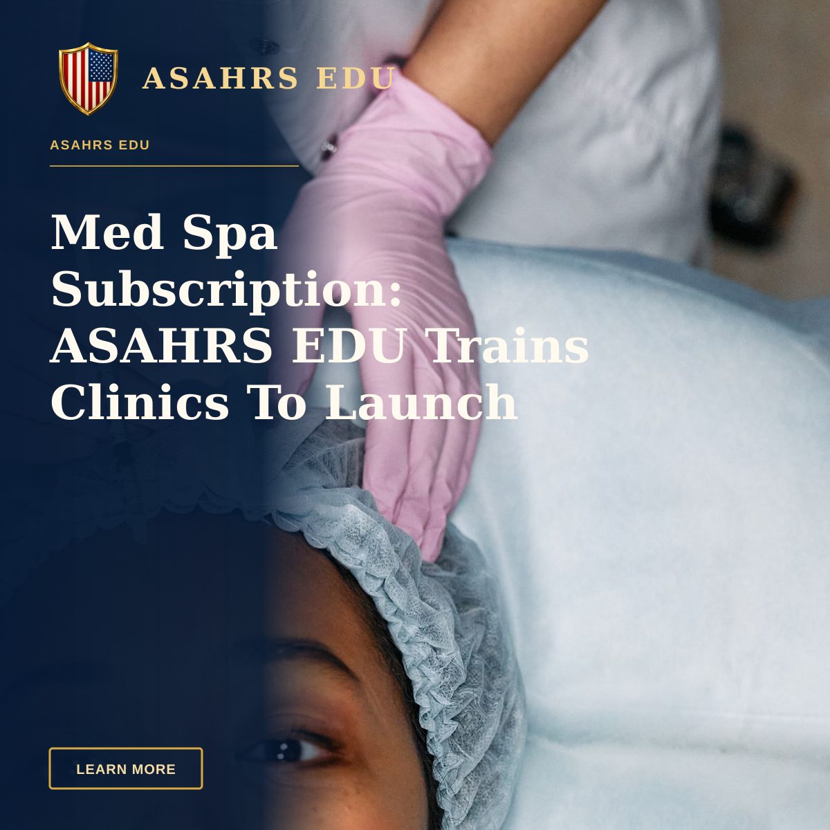 Med Spa Subscription: ASAHRS EDU Trains Clinics To Launch — Close-up view of a botox injection being administered to a woman's forehead, representing modern cosmetology.