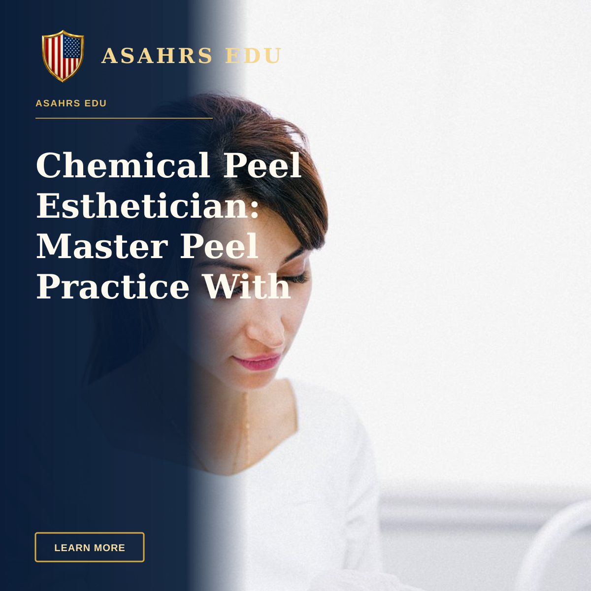 Chemical Peel Esthetician: Master Peel Practice With ASAHRS EDU — Aesthetician performing a facial skin care treatment on a woman at a beauty clinic.