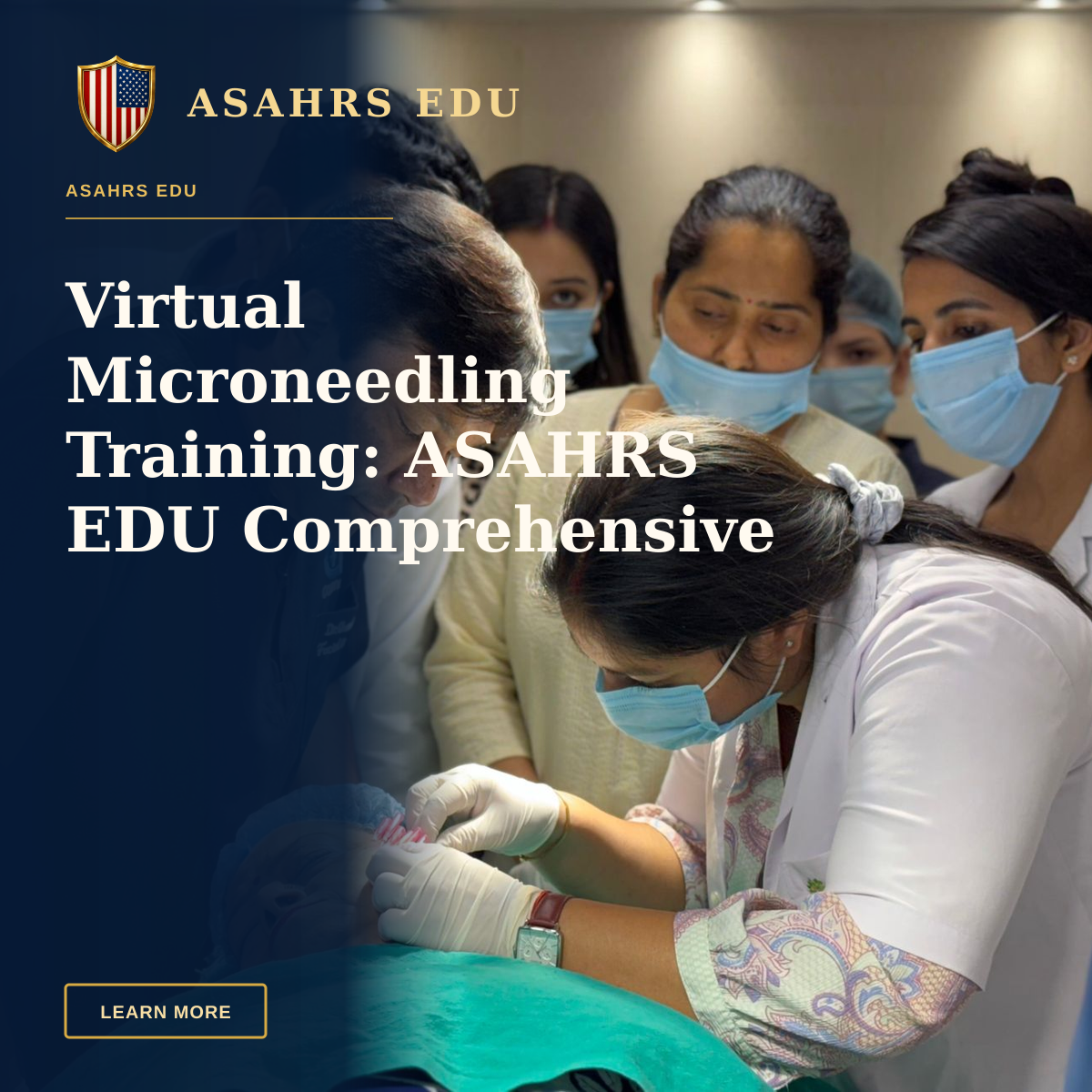 Virtual Microneedling Training: ASAHRS EDU Comprehensive Fellowship — Healthcare professionals performing a cosmetic procedure in a New Delhi clinic.