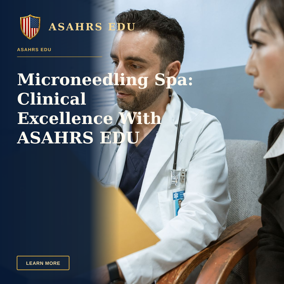 Microneedling Spa: Clinical Excellence With ASAHRS EDU — Doctor discusses health records with a patient in a clinical setting.