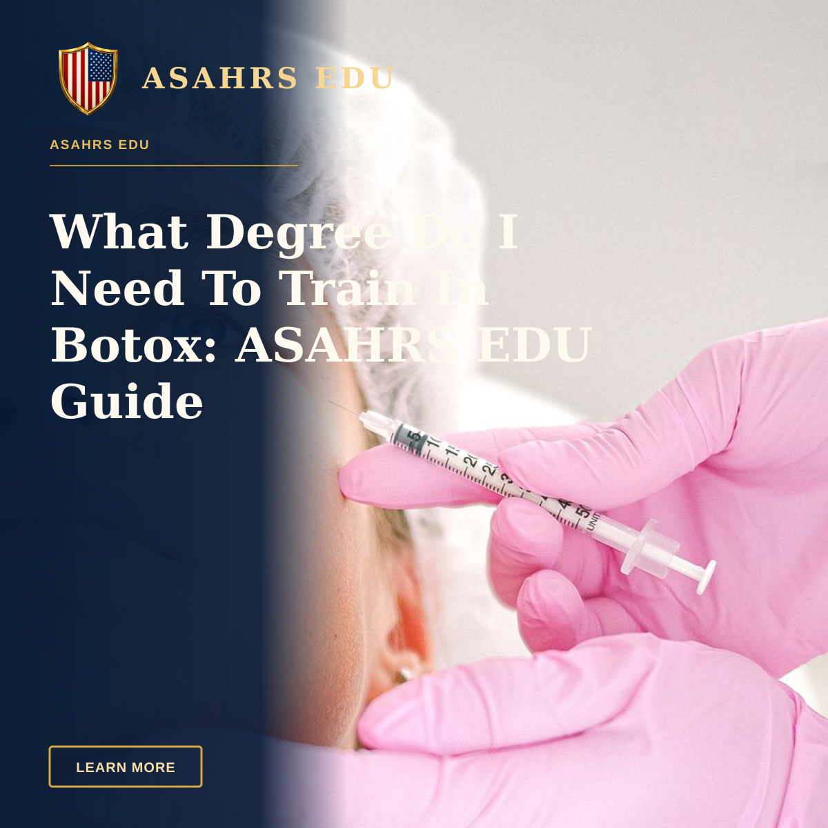 What Degree Do I Need To Train In Botox: ASAHRS EDU Guide — Close-up of a beautician administering facial injection treatment to a woman in a clinical setting.