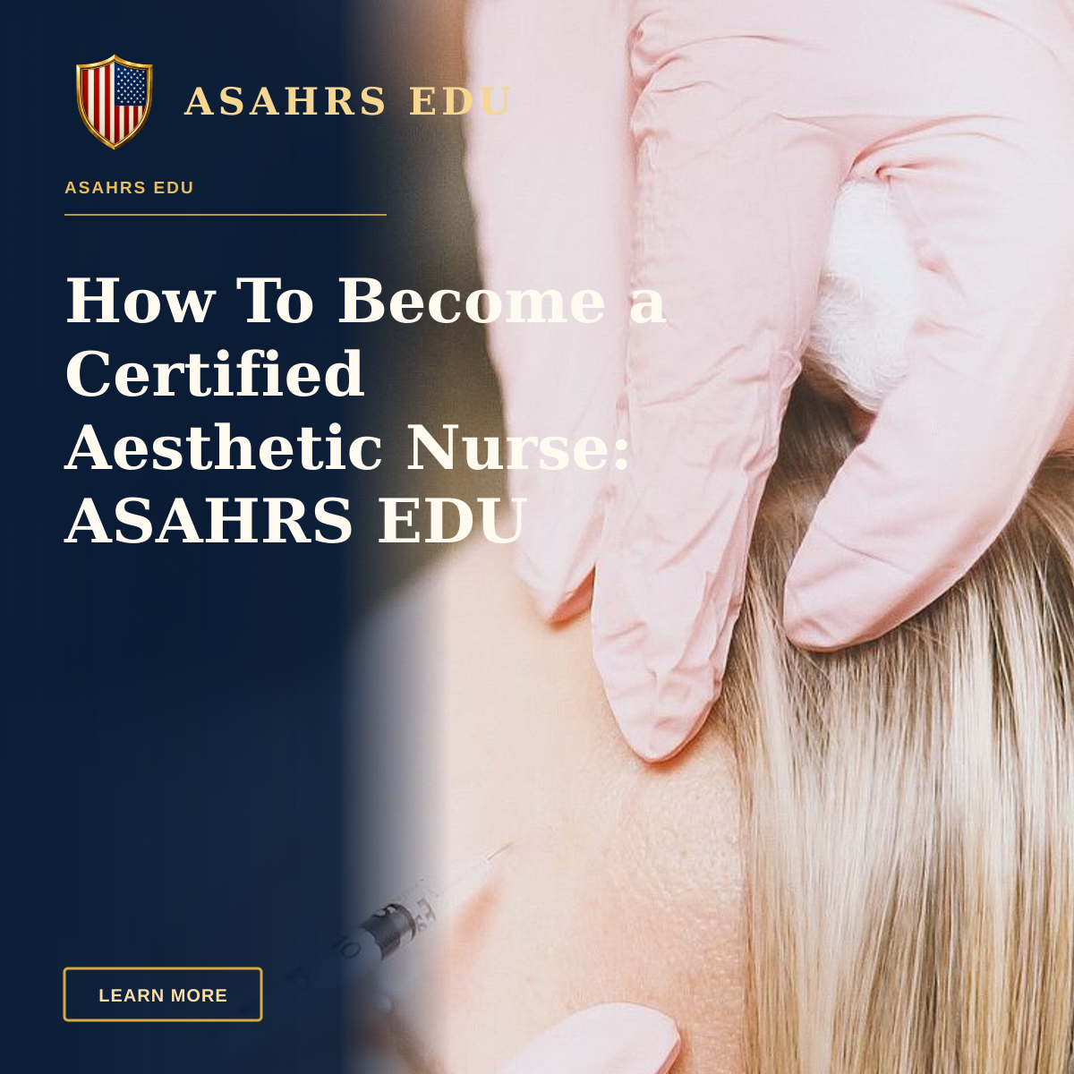 How To Become a Certified Aesthetic Nurse: ASAHRS EDU Fellowship Pathway — Close-up of a cosmetic injection procedure enhancing facial features in a clinic setting.
