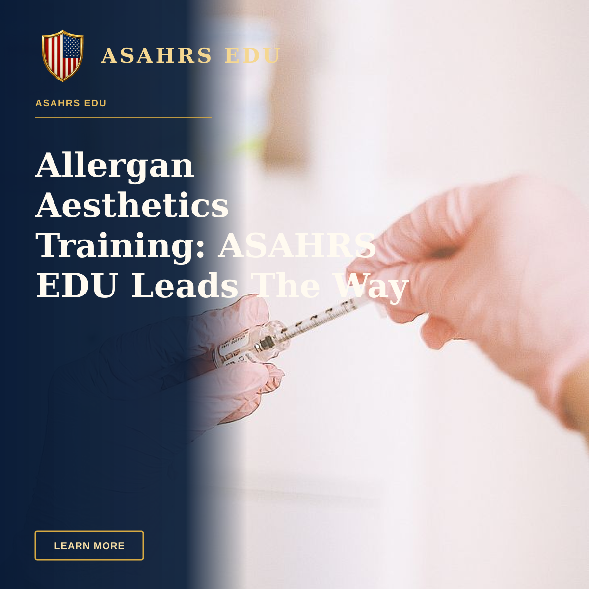 Allergan Aesthetics Training: ASAHRS EDU Leads The Way — A professional prepares a cosmetic injection in a modern spa, focusing on skincare and wellness.