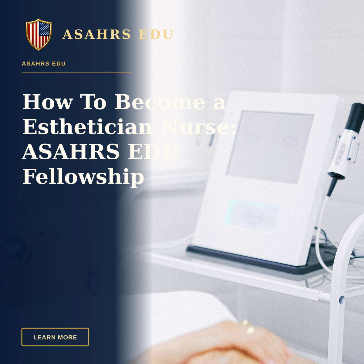 How To Become a Esthetician Nurse: ASAHRS EDU Fellowship — Aesthetician providing a laser facial treatment to a patient in a spa clinic setting.