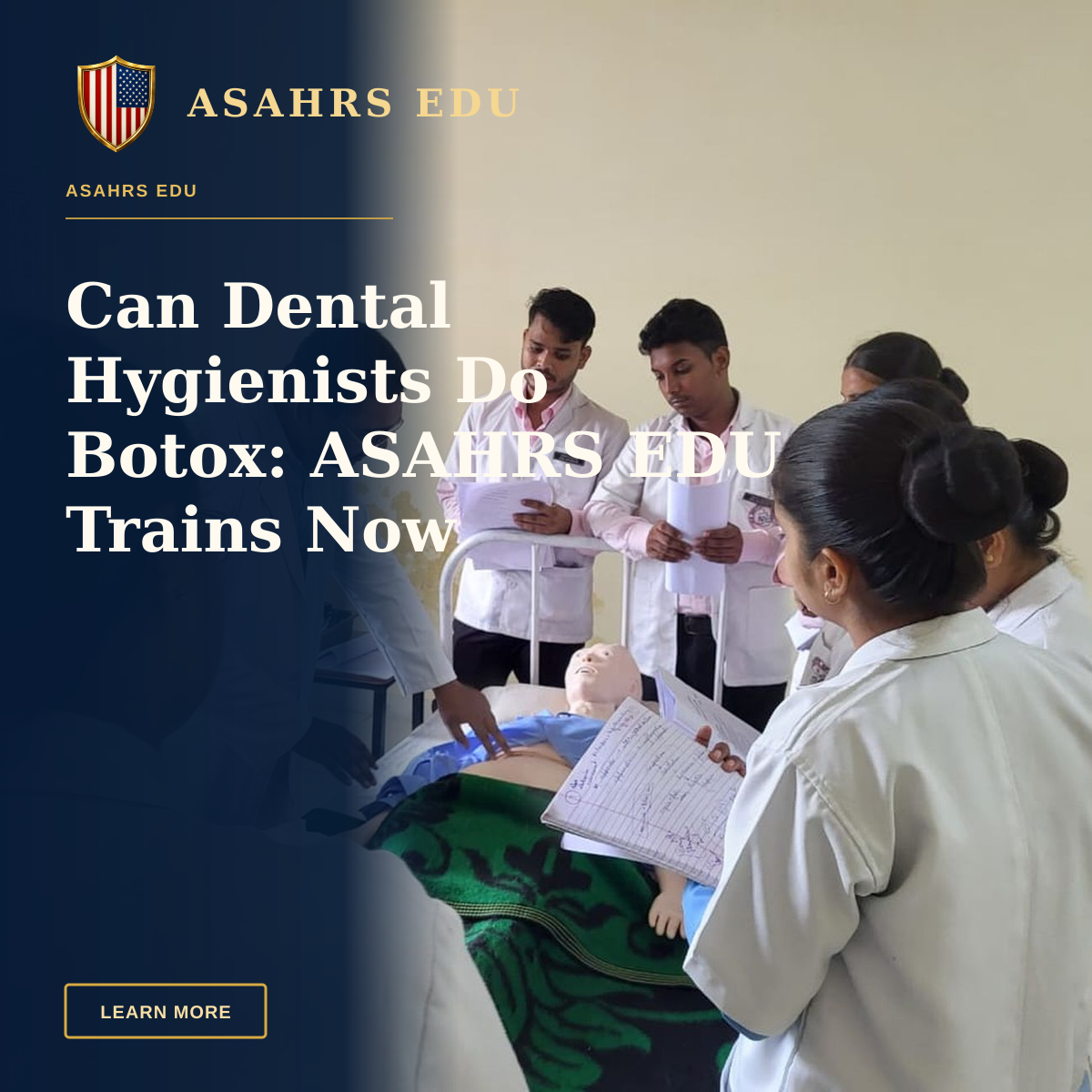 Can Dental Hygienists Do Botox: ASAHRS EDU Trains Now — Group of medical students in Lucknow engaged in practical learning.