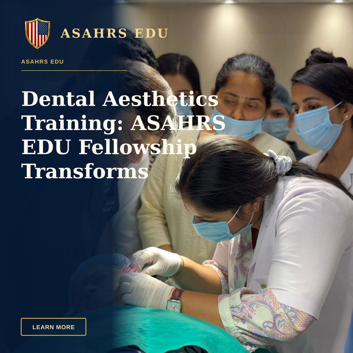 Dental Aesthetics Training: ASAHRS EDU Fellowship Transforms — Healthcare professionals performing a cosmetic procedure in a New Delhi clinic.