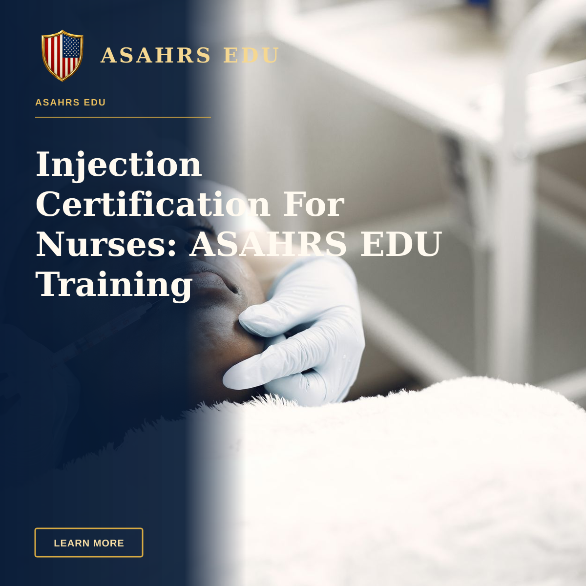 Injection Certification For Nurses: ASAHRS EDU Training — A beautician performs a delicate lip injection on a woman lying with eyes closed.