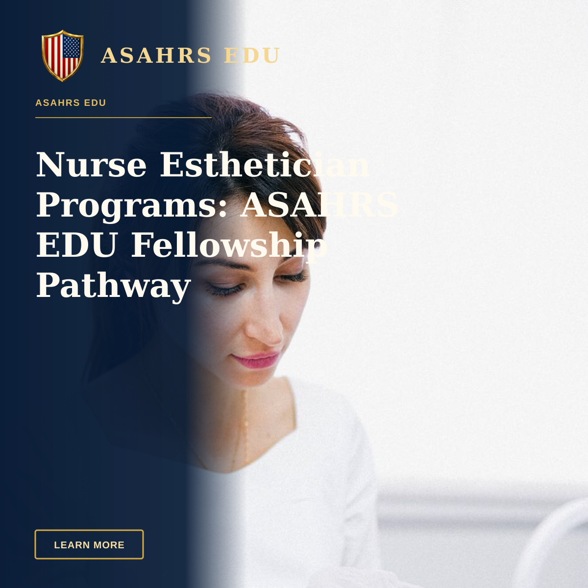 Nurse Esthetician Programs: ASAHRS EDU Fellowship Pathway — Aesthetician performing a facial skin care treatment on a woman at a beauty clinic.