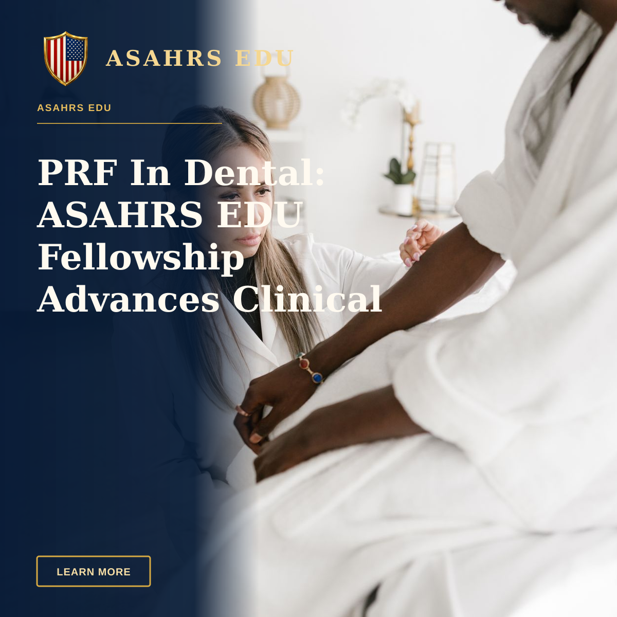 PRF In Dental: ASAHRS EDU Fellowship Advances Clinical Practice — A therapist performing a forearm physical examination on a patient in a clinical setting.