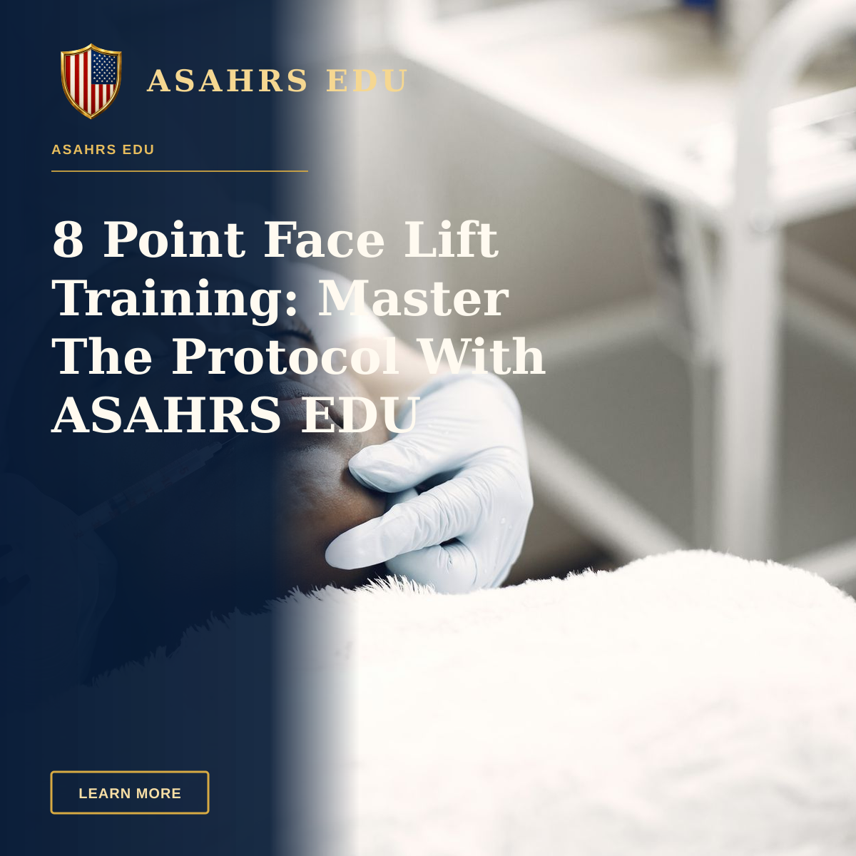 8 Point Face Lift Training: Master The Protocol With ASAHRS EDU — A beautician performs a delicate lip injection on a woman lying with eyes closed.