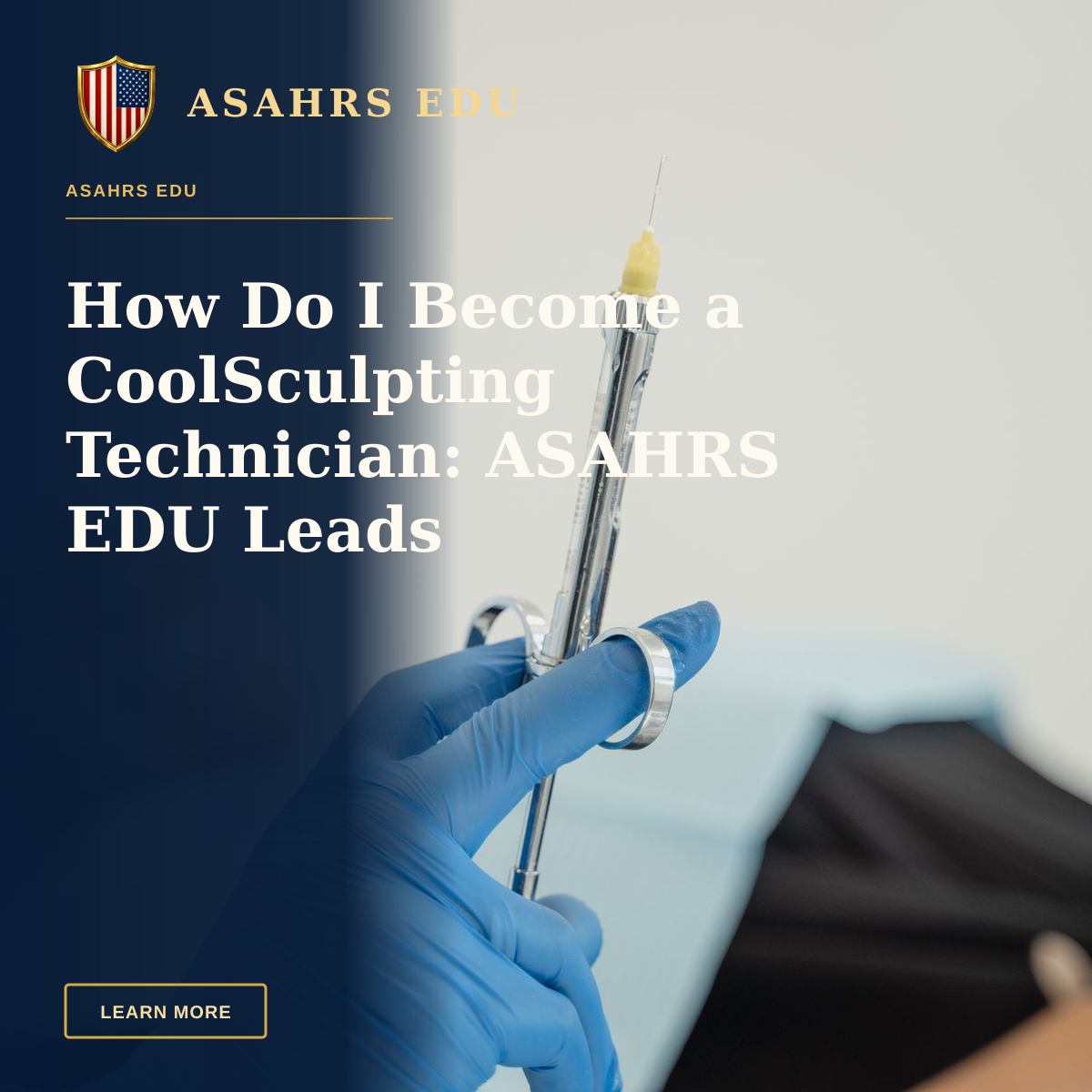 How Do I Become a CoolSculpting Technician: ASAHRS EDU Leads — A dentist holding a syringe with patient in background, showcasing dental procedure readiness.