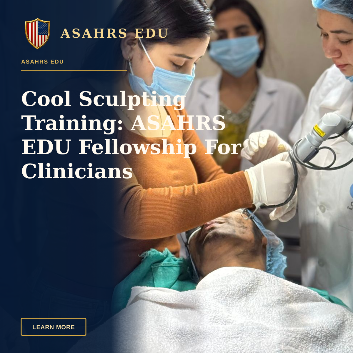 Cool Sculpting Training: ASAHRS EDU Fellowship For Clinicians — Medical professionals perform a cosmetic treatment in a Delhi clinic, focusing on patient care.