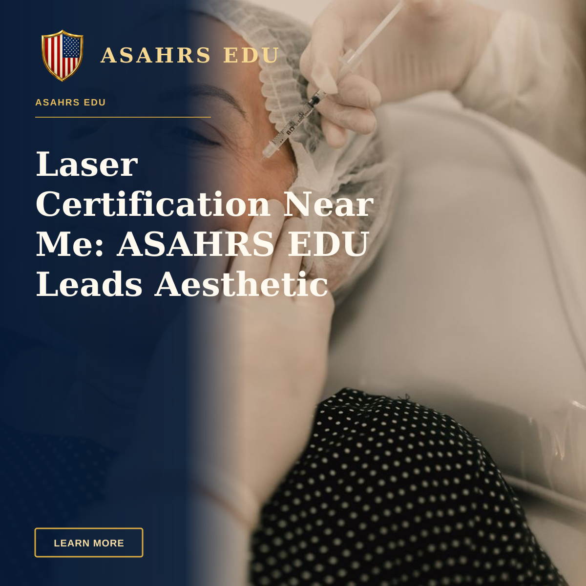 Laser Certification Near Me: ASAHRS EDU Leads Aesthetic Fellowship — A woman undergoing a facial injection treatment in a medical setting, emphasizing skincare and aesthetics.