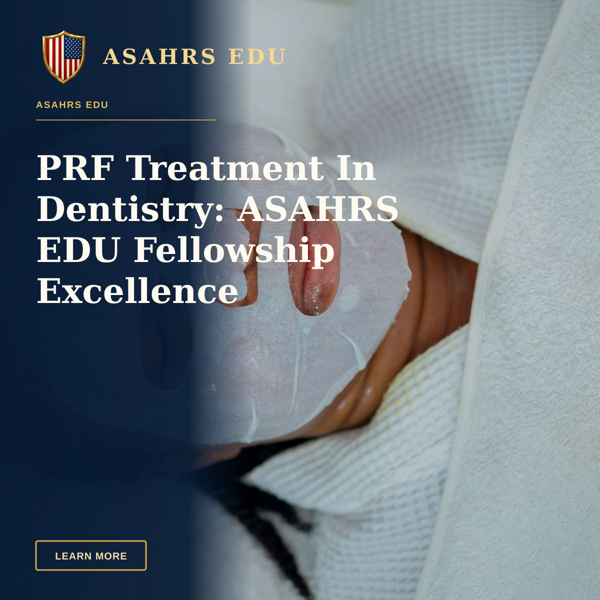 PRF Treatment In Dentistry: ASAHRS EDU Fellowship Excellence — Woman enjoying a rejuvenating facial mask treatment at a spa in Abuja, Nigeria.