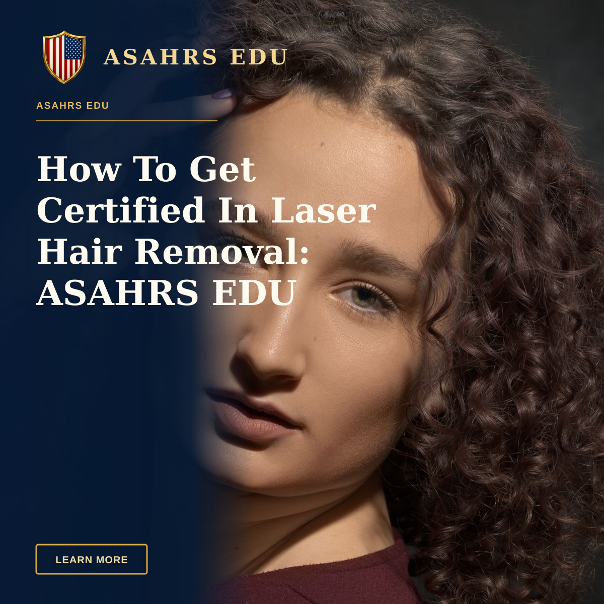 How To Get Certified In Laser Hair Removal: ASAHRS EDU Fellowship — A close-up portrait of a woman with curly hair in Lyon, France, showcasing natural beauty and expression.