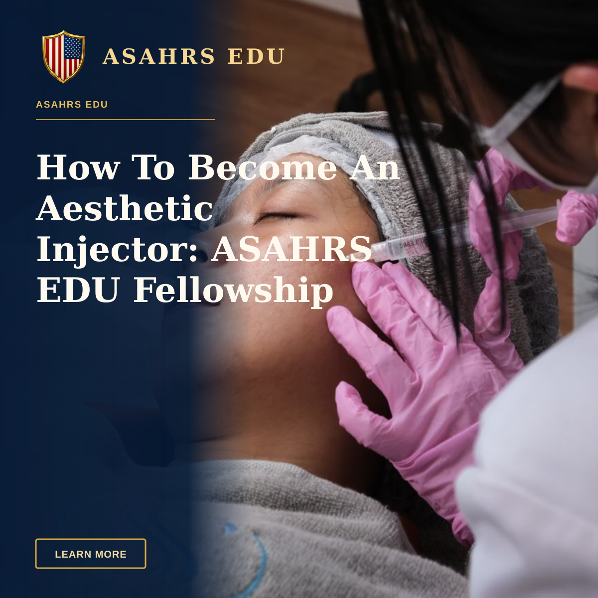 How To Become An Aesthetic Injector: ASAHRS EDU Fellowship Pathway — Aesthetic treatment being administered in a clinic setting, showcasing professional care.