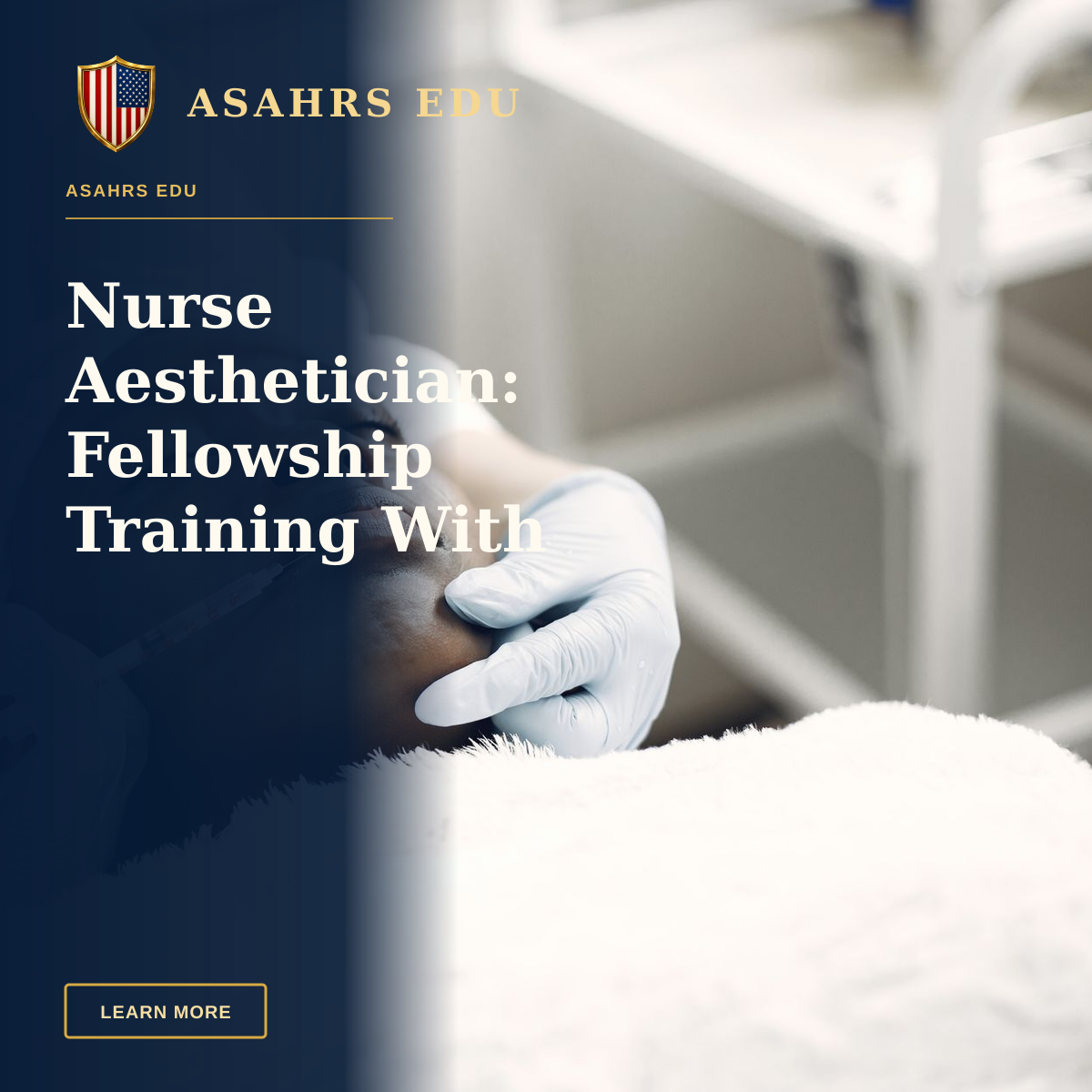 Nurse Aesthetician: Fellowship Training With ASAHRS EDU — A beautician performs a delicate lip injection on a woman lying with eyes closed.