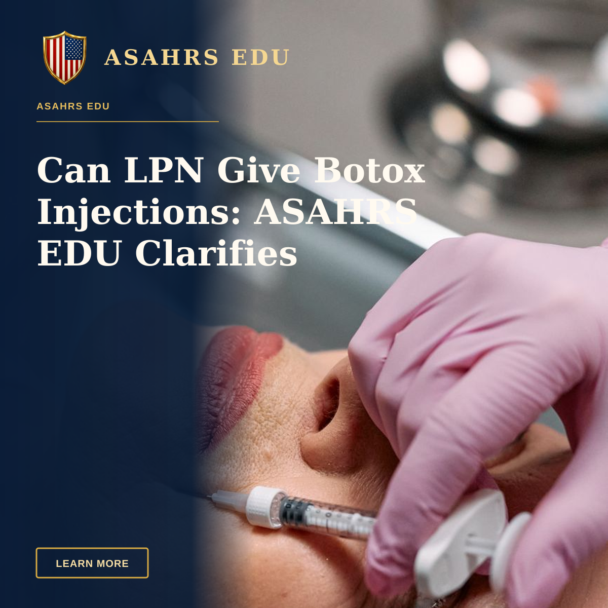 Can LPN Give Botox Injections: ASAHRS EDU Clarifies — Close-up of a beautician administering a Botox injection to a woman at a clinic.