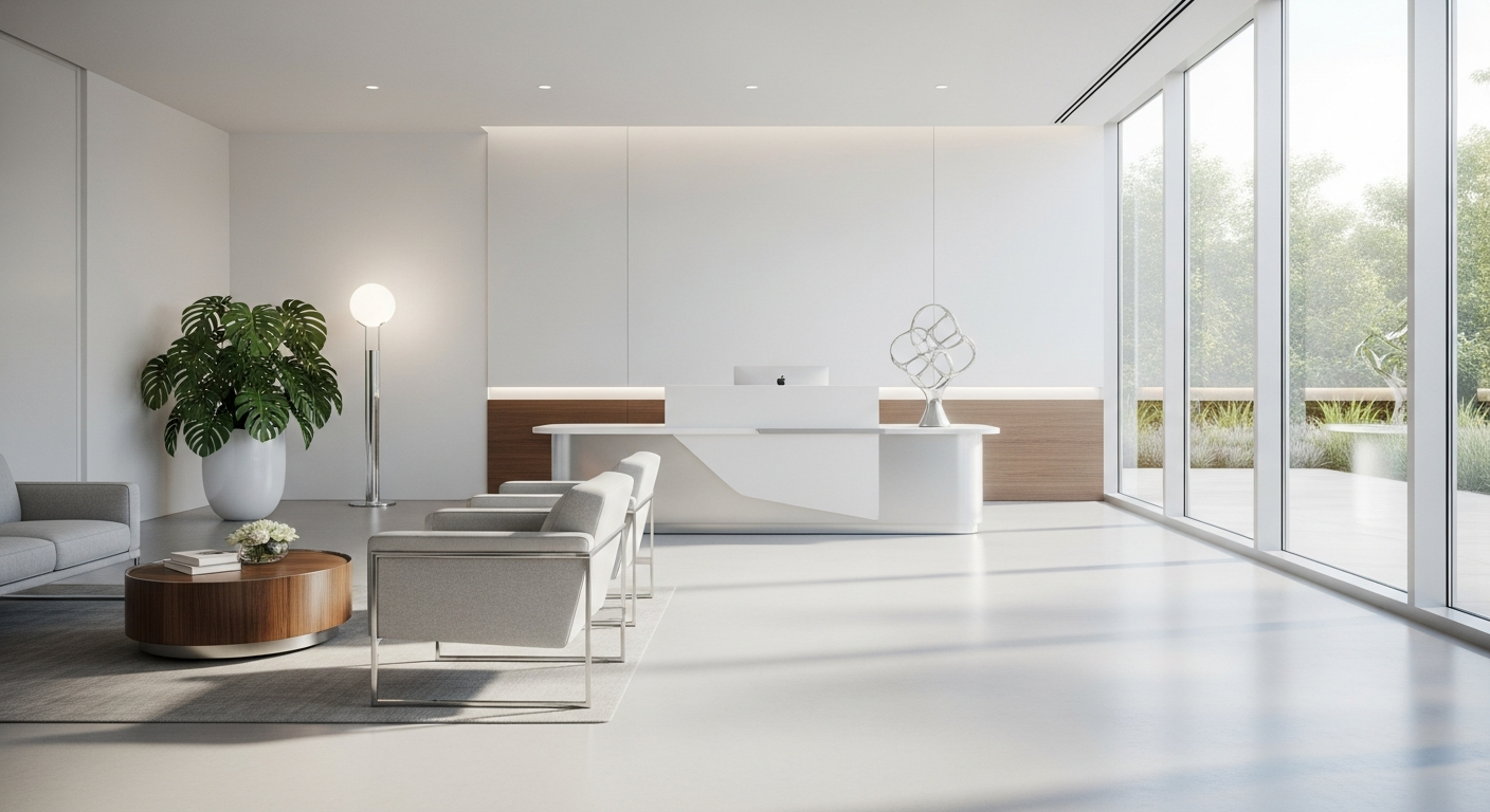 Clinic reception interior