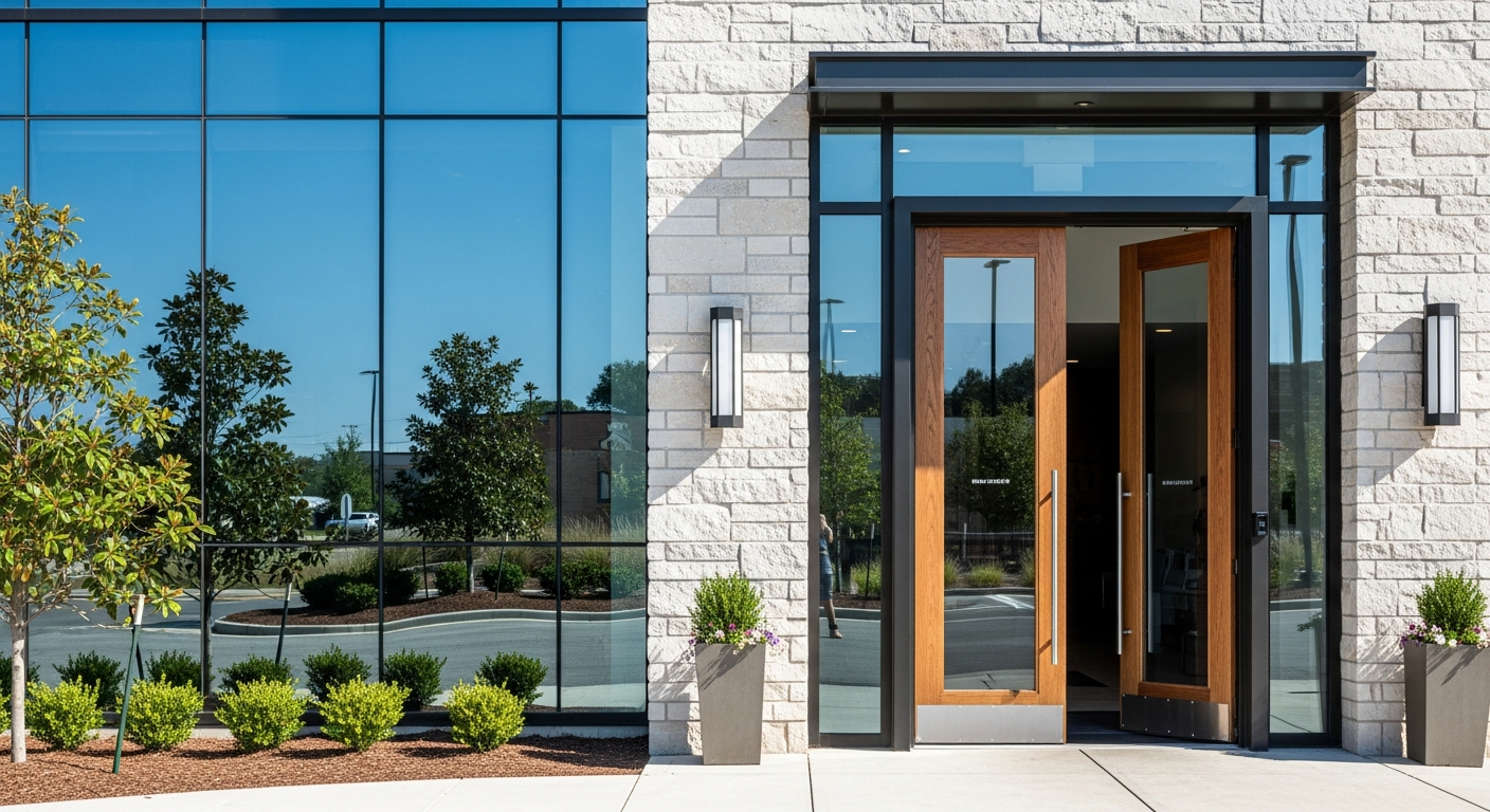 Clinic entrance exterior