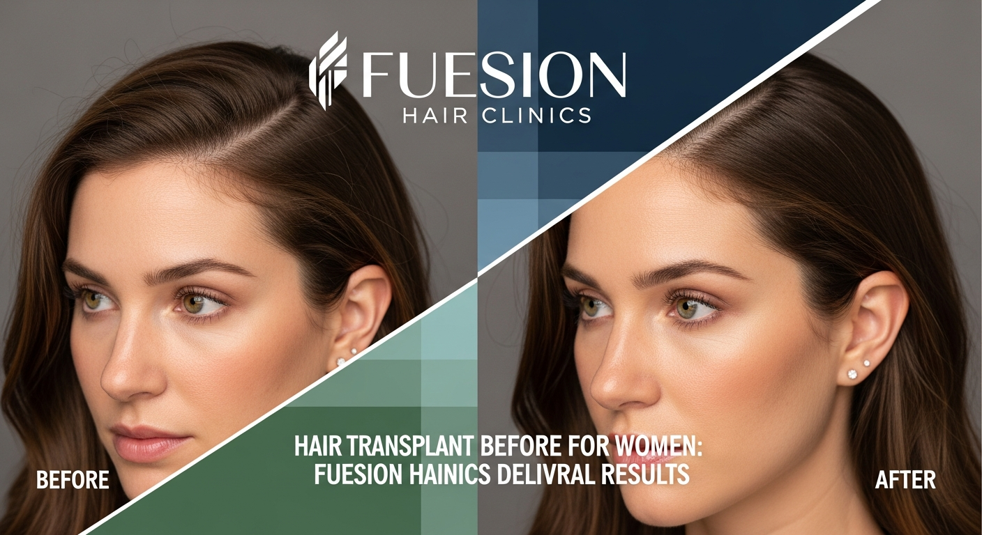 HAIR TRANSPLANT BEFORE AND AFTER FOR WOMEN: FUESION HAIR CLINICS DELIVERS NATURAL RESULTS