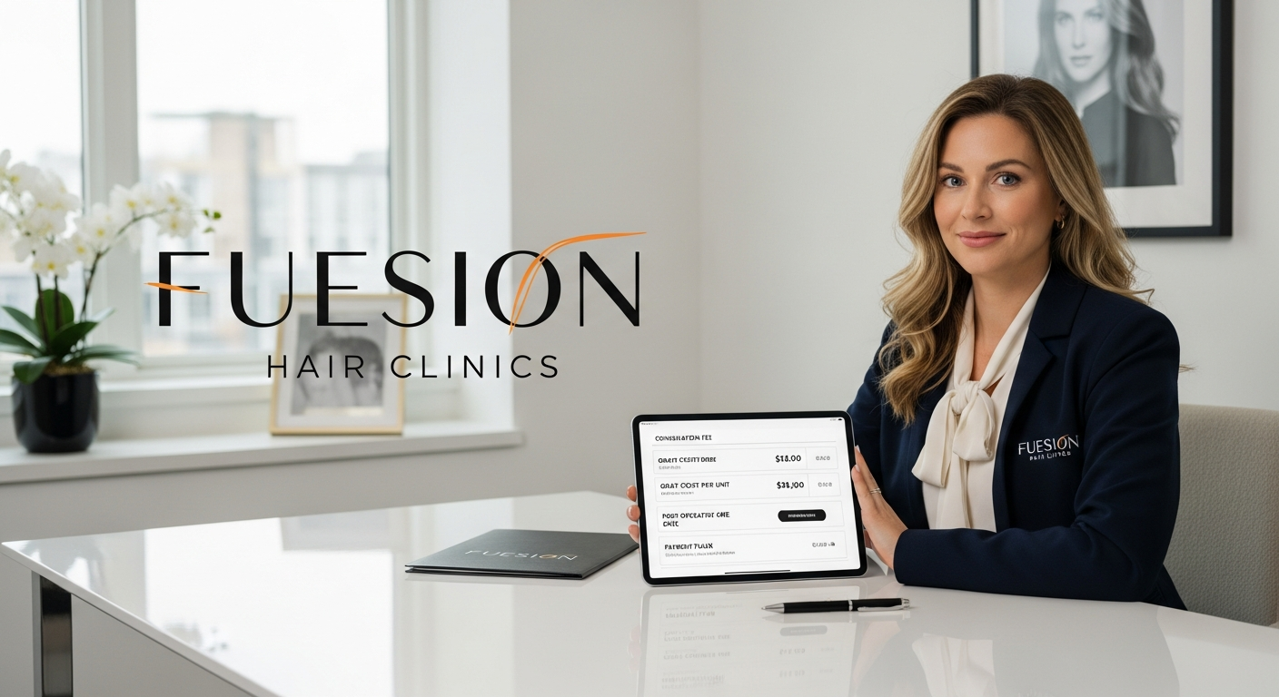 HAIR TRANSPLANT WOMEN COST: FUESION HAIR CLINICS TRANSPARENT PRICING