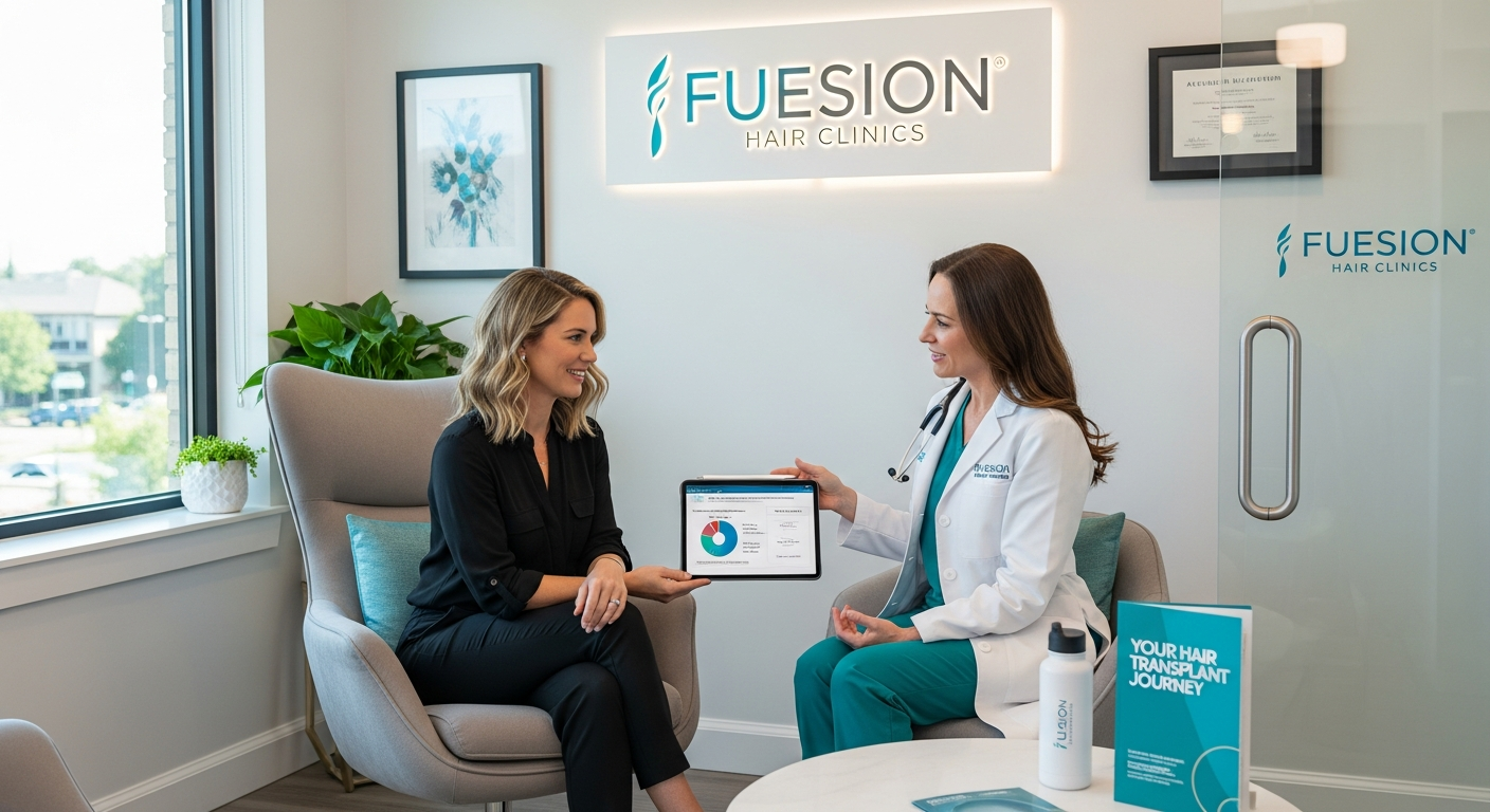 COST HAIR TRANSPLANT WOMEN: FUESION HAIR CLINICS LEADS WITH SURGEON-ONLY CARE
