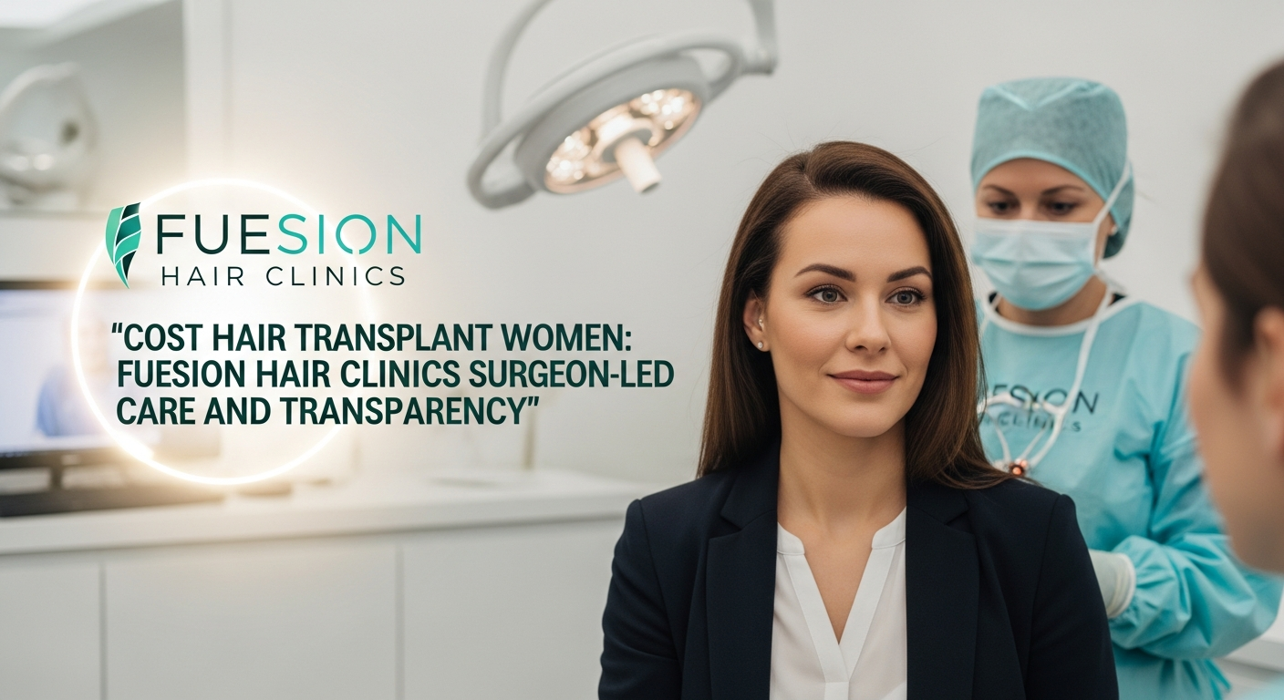 COST HAIR TRANSPLANT WOMEN: FUESION HAIR CLINICS OFFERS SURGEON-LED CARE AND TRANSPARENCY